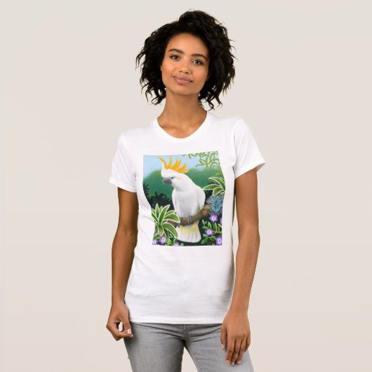 Citron Cockato Dames Petite T-Shirt (Voorkant volledig)