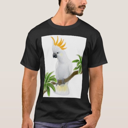 Citron Cockato Dark T-Shirt (Voorkant)