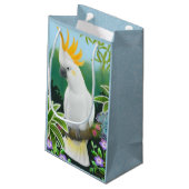 Citron Crested Cockato Parrot Gift Bag Klein Cadeauzakje (Achterkant Gekanteld)