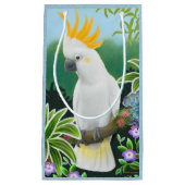Citron Crested Cockato Parrot Gift Bag Klein Cadeauzakje (Voorkant)