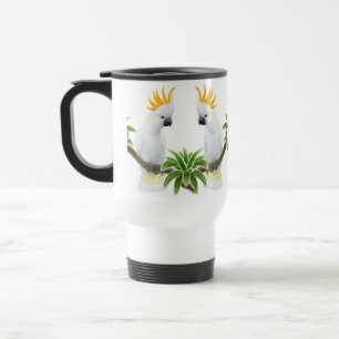 Citron Crested Cockato Travel Mug Reisbeker