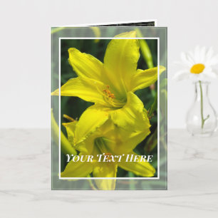Citron Daylily [Wenskaart] カ ー ド Kaart