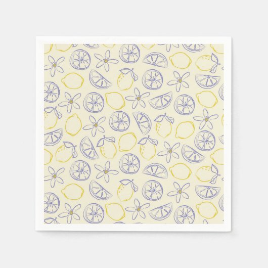 Citron Doodle Patroon servetten (Voorkant)