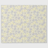 Citron Doodle Patroon Wrapping Paper Roll Cadeaupapier (Vlak)