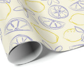 Citron Doodle Patroon Wrapping Paper Roll Cadeaupapier (Rol Hoek)