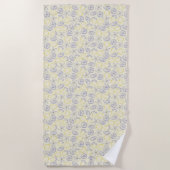 Citron Doodle Pattern Strandlaken (Voorkant)