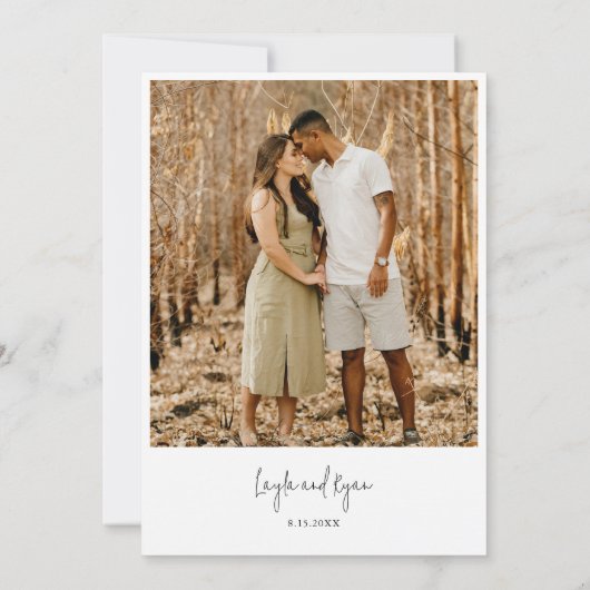 CITRON Lemon Bewaar de datum Fotokaart Kaart (Achterkant)