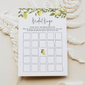 CITRON Lemon Bridal Bingo Kaart