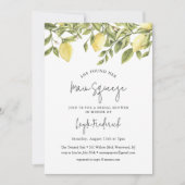 CITRON Lemon Bridal Shower Uitnodiging (Voorkant)