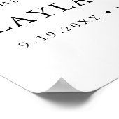 CITRON Lemon Verjaardagsfeestje Welkom 18x24 Poster (Hoek)