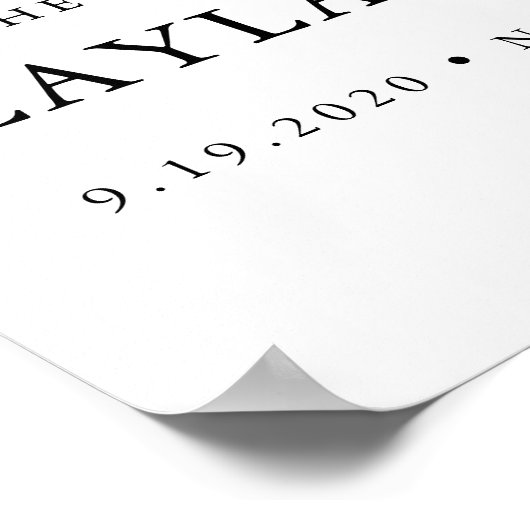 CITRON Lemon Vrijgezellenfeest Welkomstbord Poster (Hoek)