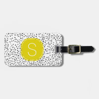 Citron Monogram Zwart-Wit Dalmatische Vlekken