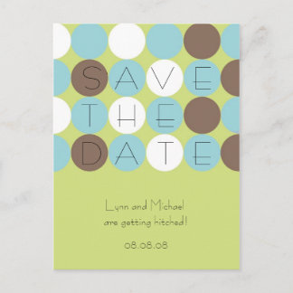 Citron Stippen Save the Date Briefkaart ()