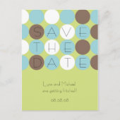 Citron Stippen Save the Date Briefkaart () (Voorkant)