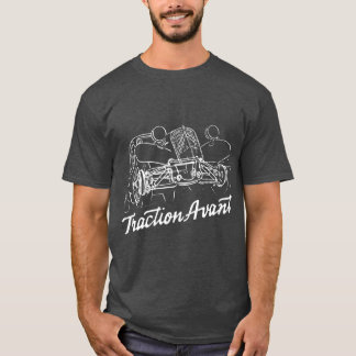Citron Traction Avant script embleem en subtiele k T-shirt