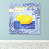 Citrons/Lemons Wall Decor Canvas Afdruk (Insitu (Houten vloer))
