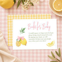 Citrozen roze strik limoen baby shower