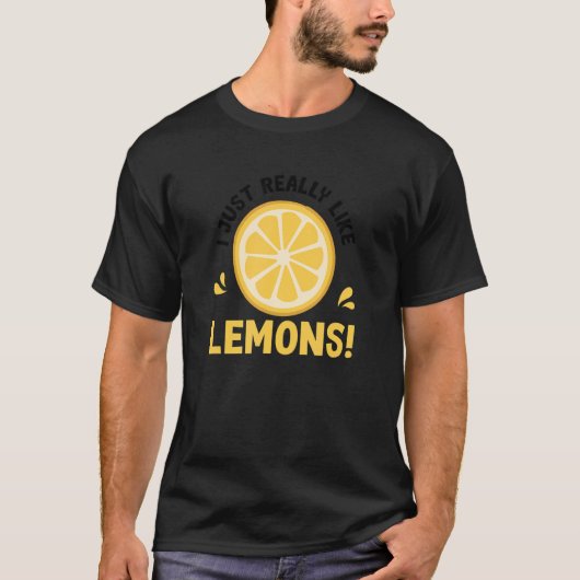 Citruis Fruit Summer Lemon Tropical Lemonade T-shirt (Voorkant)