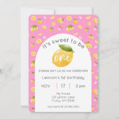 Citrus 1e verjaardag foto kaart (Voorkant)