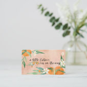 Citrus A Little Cutie Waterverf Sinaasappels Showe Informatiekaartje (Staand voorkant)