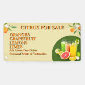 Citrus aanpassen voor kleinhandelsfruitstandaard spandoek (Horizontaal)