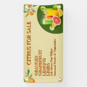 Citrus aanpassen voor kleinhandelsfruitstandaard spandoek (Verticaal)