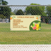 Citrus aanpassen voor kleinhandelsfruitstandaard spandoek (Insitu)