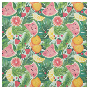 Citrus & Aardbei Botanisch Stof