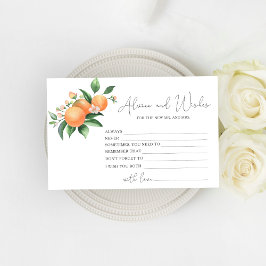 Citrus - advies en wensen bruidsfeest briefpapier