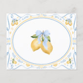 Citrus advies en wensen Vrijgezellenfeest Kaart (Achterkant)