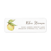 Citrus Afstudeer Retouradres Label (Voorkant)
