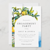 Citrus Amalfi Coast Verlovingsfeest Kaart (Voorkant)