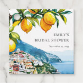 Citrus Amalfi Coast Vrijgezellenfeest Bedankjes Labels (Voorkant)