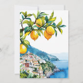 Citrus Amalfi Coast Vrijgezellenfeest Kaart (Achterkant)