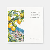 Citrus Amalfi Coast Vrijgezellenfeest Servet (Voorkant)