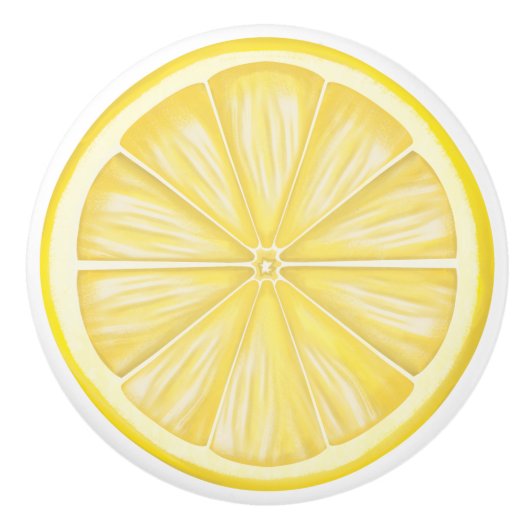 Citrus Amalfi kust Keramische Knop (Voorkant)