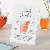 Citrus Aperol Grapefruit Spritz Cocktail Reclamebord Met Voetstuk (Insitu)