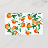 Citrus Baby shower, Baby shower Suite Hartelijk da Informatiekaartje (Achterkant)