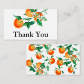 Citrus Baby shower, Baby shower Suite Hartelijk da Informatiekaartje (Voorkant / Achterkant)