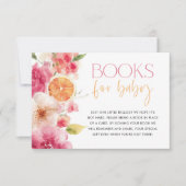 Citrus Baby shower Boeken voor Kaart Bright Floral (Voorkant)