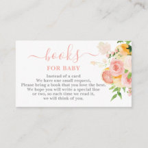 Citrus Baby shower Books for Baby Girl Kaart