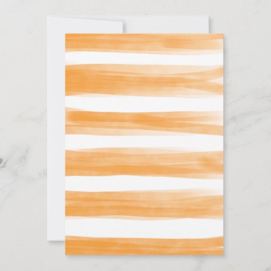 Citrus Baby shower Botanische Oranje kleine stropd Kaart (Achterkant)