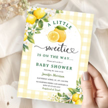 Citrus Baby shower Geel Geslachtsneutraal
