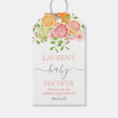 Citrus Baby shower Gift Label Cadeaulabel (Voorkant)
