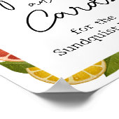 Citrus Baby shower Gift Table Sign Poster (Hoek)