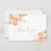 Citrus Baby shower Girl Hartelijk dank Bedankkaart (Voorkant)