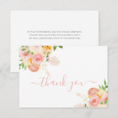 Citrus Baby shower Girl Hartelijk dank Bedankkaart (Voorkant / Achterkant)