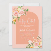 Citrus Baby shower Girl Invitation Kaart (Voorkant)