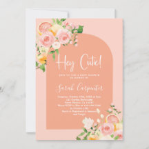 Citrus Baby shower Girl Invitation