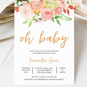 Citrus Baby Shower Kaart